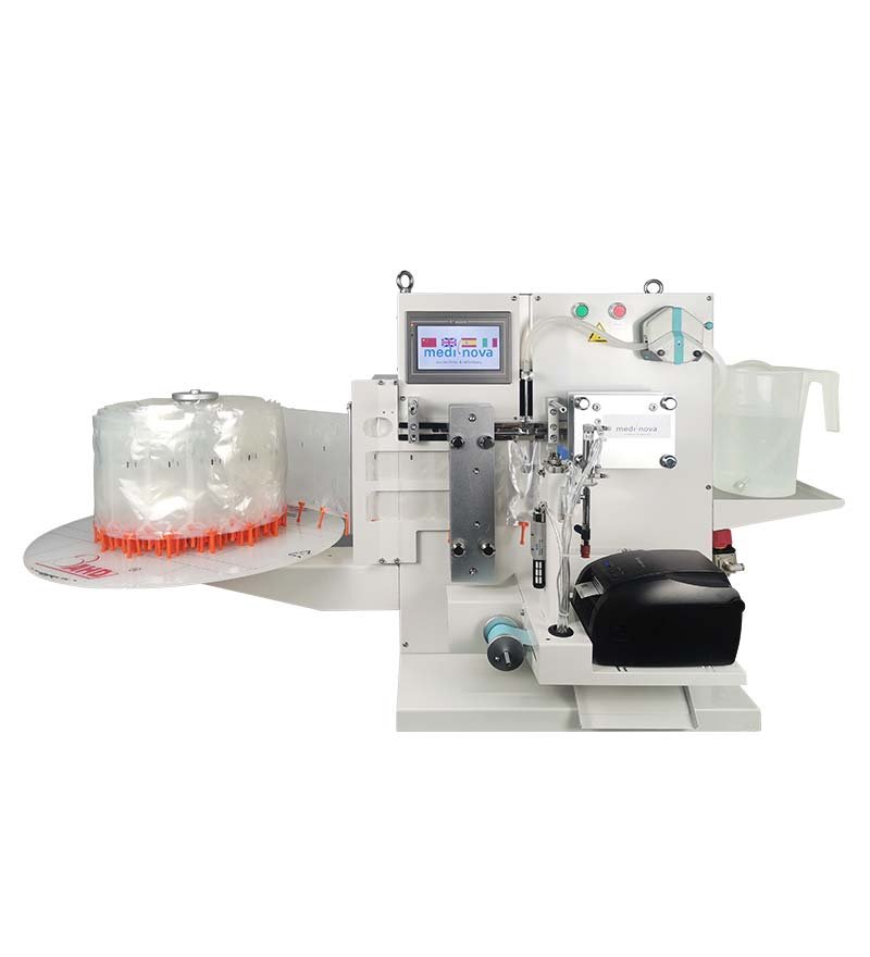 Super-100全自動精液灌裝貼標機（醫(yī)用外殼出口）